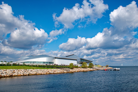 COPENHAGEN, DENMARK - SEPTEMBER 18: Blue Planet Aquarium on September 17 , 2015 in Malmo, Sweden. Blue Planet is Northern Europe's largest aquarium and offers a unique experience for children and adultsのeditorial素材