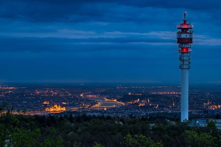 Panoramic view over the city of Budapest, Hungaryの写真素材