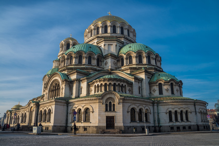 Alexander Nevsky Cathedral in Sofia, Bulgariaの写真素材