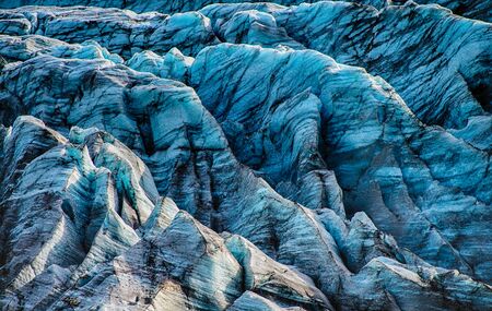 Svinafellsjokull glacier in Icelandの写真素材