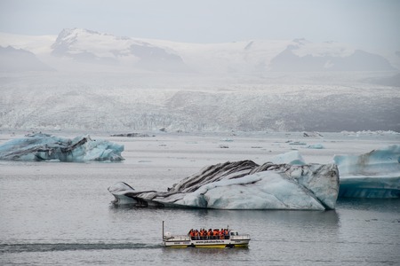 Jokulsarlon laggon in Icelandの写真素材