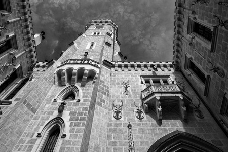 Hluboka castle in Czech Republicのeditorial素材