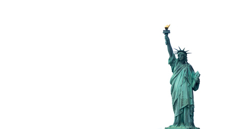 The Statue of Liberty in New York City Downtownのeditorial素材