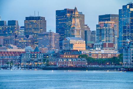 View of Boston downtown, USA