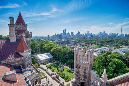 Casa Loma castle in Toronto, Canadaのeditorial素材