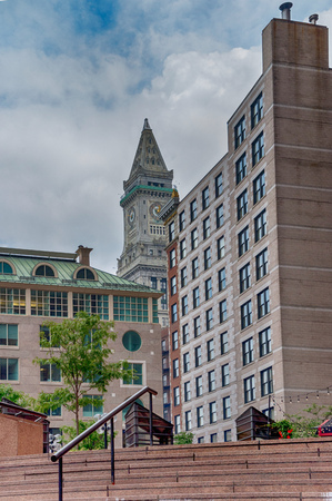 Streets of Boston city in the United Statesの写真素材