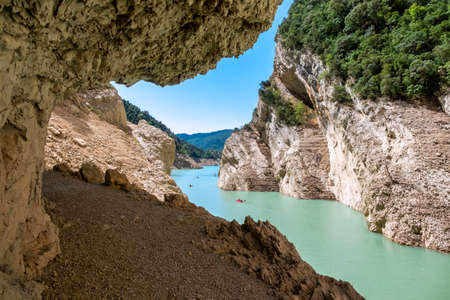 Landscape in Congost de Mont-rebei , Spain, Europeの写真素材
