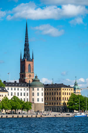 View of Gamla Stan, Old Town in Stockholm, the capital of Swedenの写真素材