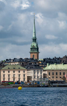 German church Tyska kyrkan or Sankta Gertrud in Gamla stan, Old Town in central Stockholmの写真素材