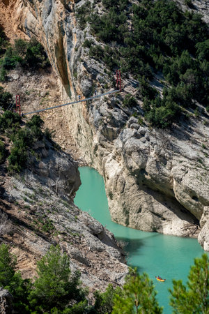 Landscape in Congost de Montrebei, Spainの写真素材
