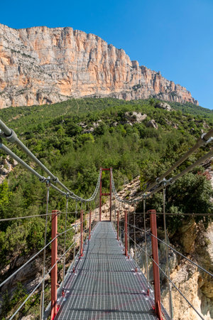 Landscape in Congost de Mont-rebei , Spain, Europeの写真素材