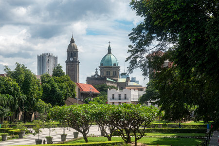 Garden of Fort Santiago, in Intramuros, Manila, The Philippinesの写真素材