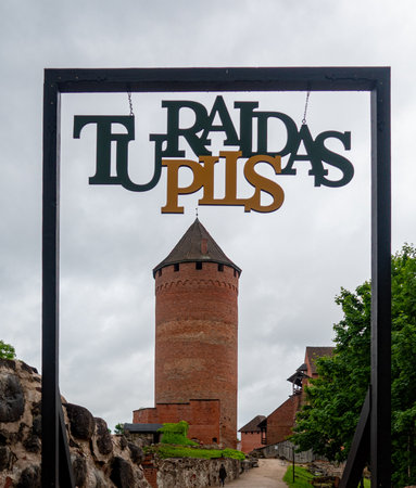 Turaida castle in Sigulda, Latviaの写真素材
