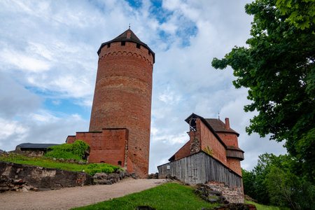 Turaida castle in Sigulda, Latviaの写真素材