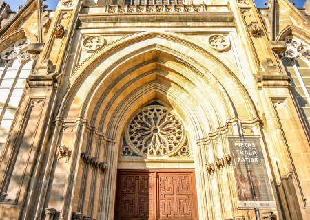 Maria Inmaculada Cathedral in Vitoria, Alava, Spain の写真素材