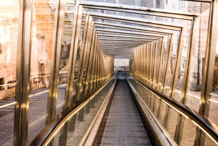 Escalators in the old part of Vitoria, Alava, Spainのeditorial素材