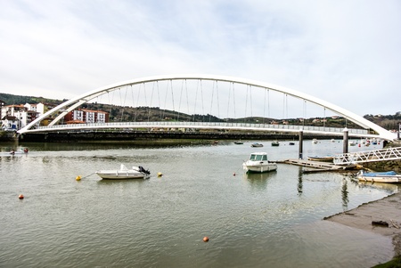 The port of Plentzia  Basque Country, Spain のeditorial素材