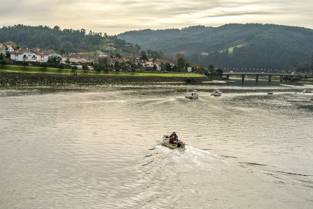 The port of Plentzia  Basque Country, Spain のeditorial素材