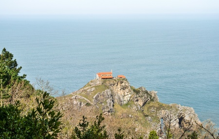 San Juan de Gaztelugatxe church  Basque Country, Spain の写真素材