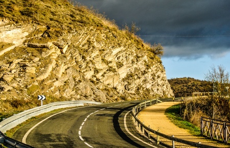 A curve in a road