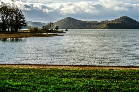 Ullibarri-Gamboa lake  Alava, Spain の写真素材