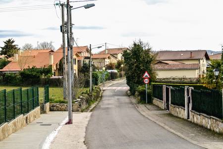 Street of Gopegi  Alava, Spain のeditorial素材
