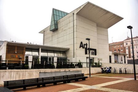 The modern museum ARTIUM in Vitoria  Basque Country, Spain のeditorial素材