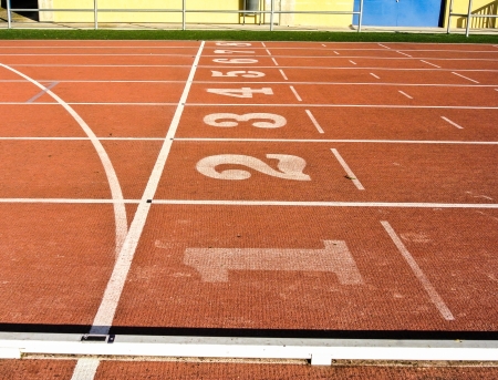 Photo finish for a running raceのeditorial素材