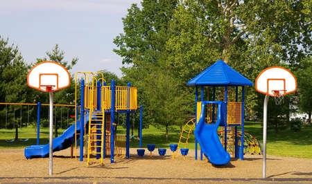 Playground and basketball goals