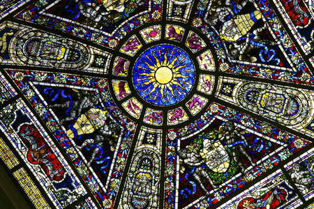 Colorful stained glass 