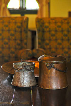 Cameron Highlands, Perak, March 2011 : Metal pails at the Lakehouseのeditorial素材