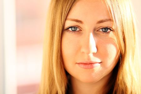  Portrait of young sad womanの写真素材