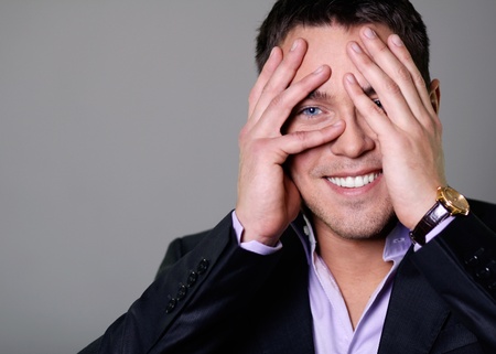 Portrait of a handsome man の写真素材