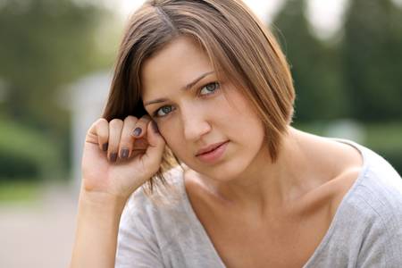 Beautiful young woman. Outdoor portrait 