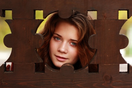 Beautiful young woman. Outdoor portrait 