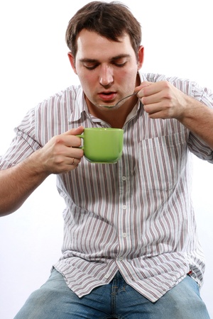 Portrait of a handsome young manの写真素材