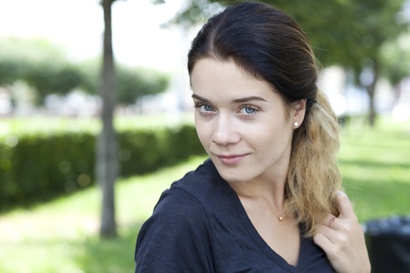 Beautiful young woman の写真素材