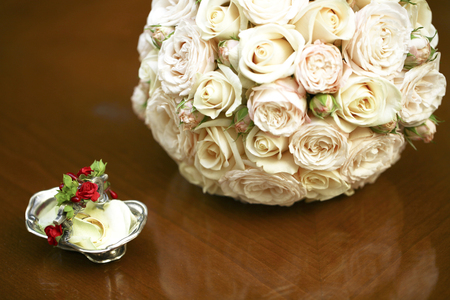 Wedding bouquet for the bride on her special dayの写真素材
