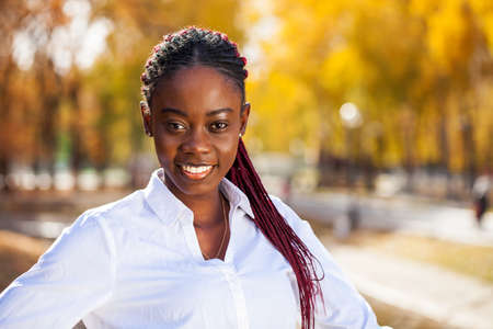 Close up portrait of a young beautiful womanの写真素材