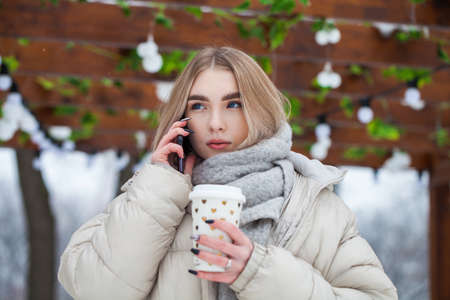 Close up portrait of a young beautiful blonde girl