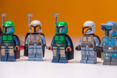 RUSSIA, SAMARA, FEBRUARY 15, 2020 - Lego Star Wars Minifigures rebel squadのeditorial素材