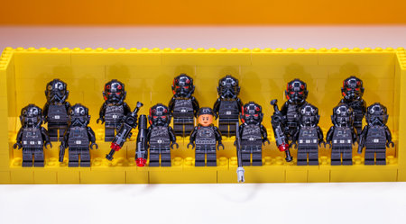 RUSSIA, SAMARA, FEBRUARY 15, 2020 - Lego Star Wars Minifigures rebel squadのeditorial素材