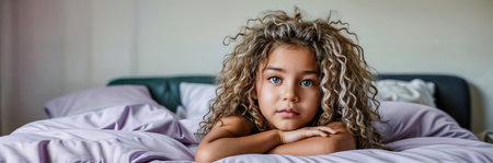 Portrait of a young beautiful girl. Generative AIの素材