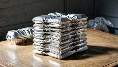 Silver bars. silver production plant. Generative AIの素材