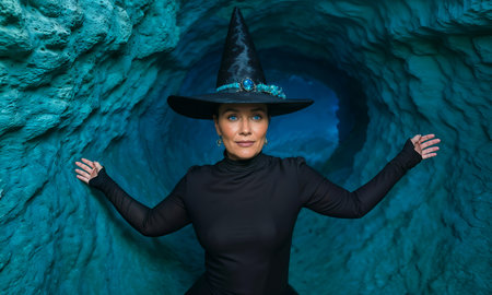 Close up portrait of a young beautiful woman. Generative AIの素材