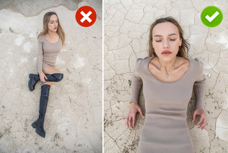 Learning to pose correctly. Common mistakes in female posing and how to avoid them.