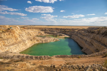 Padovsky quarry in Samara region, Russiaの写真素材