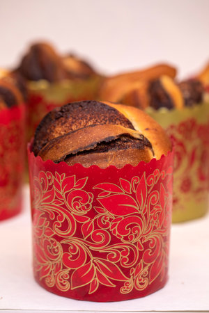 Easter cakes. Homemade baking for the holiday.の写真素材