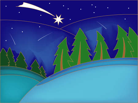 Greeting card for Christmas holidaysのイラスト素材