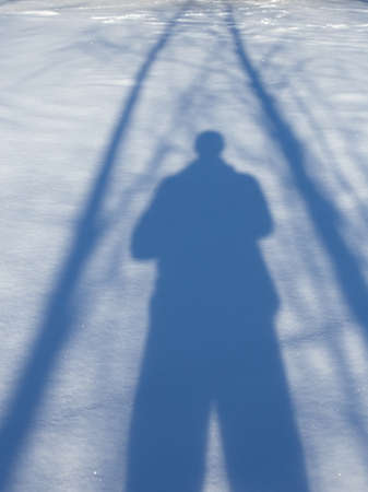 Winter landscape, blue skies and sparkling snowの写真素材